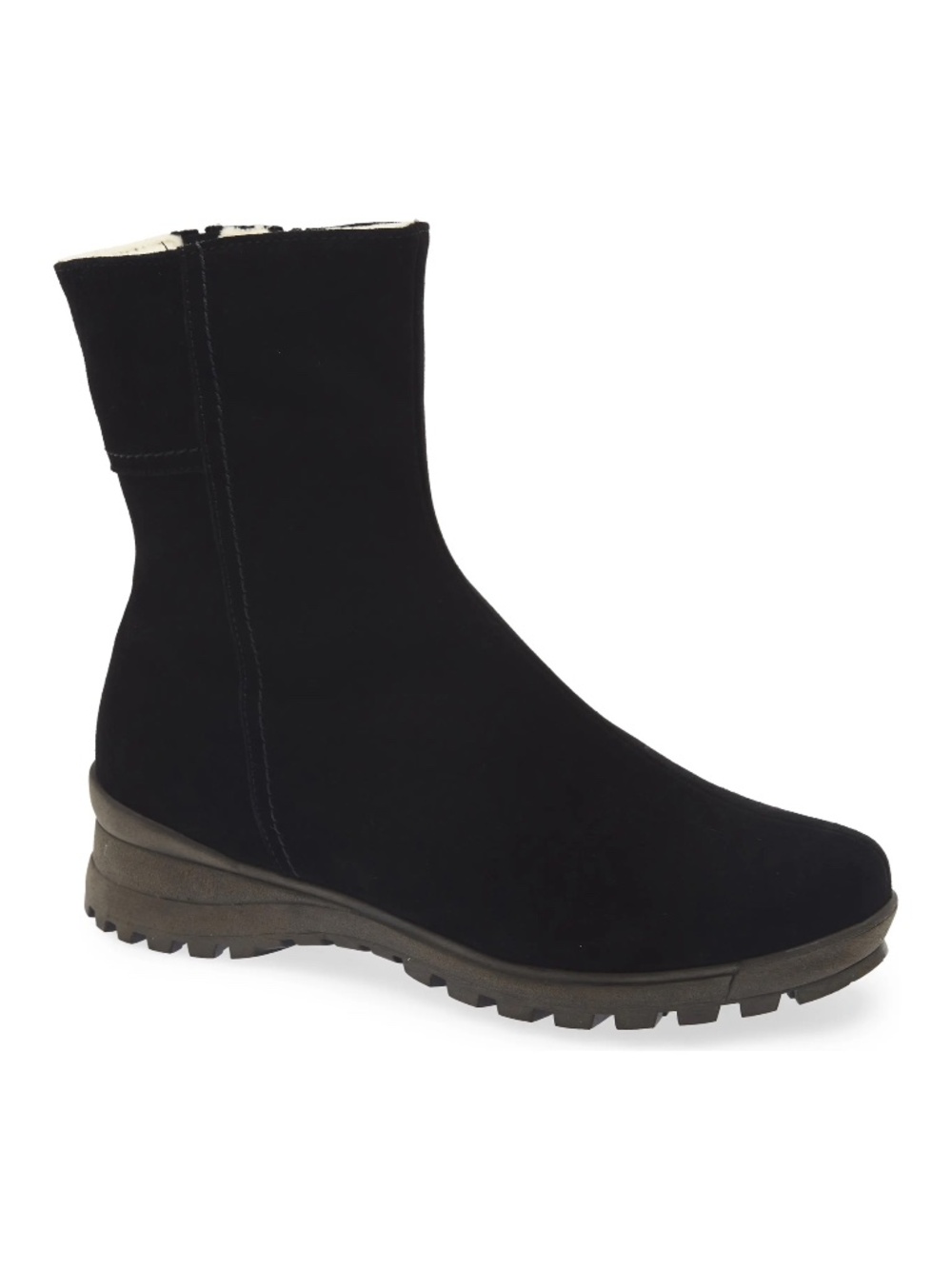 New La Canadienne Aidan Genuine Shearling Lined Waterproof Bootie Sz 8